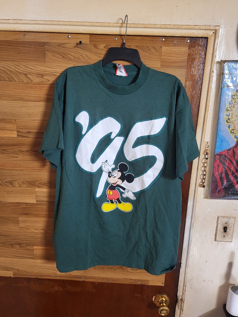 Vintage Disney Deigns Mickey Mouse Walt Disney World 95 T-Shirt Size L/XL